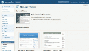 wp-customTheme3 new theme activated!